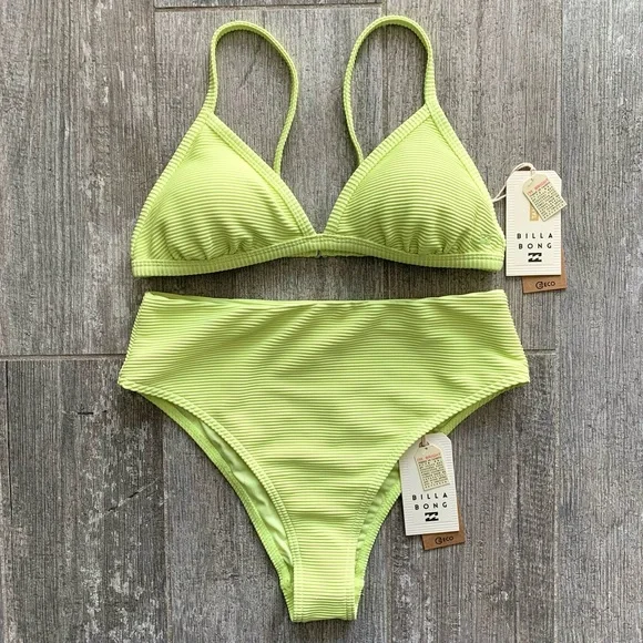 π₯π₯BILLABONG - TANLINES FIXED TRIANGLE MAUI BIKINI SETπ₯π₯ - Picture 4 of 9